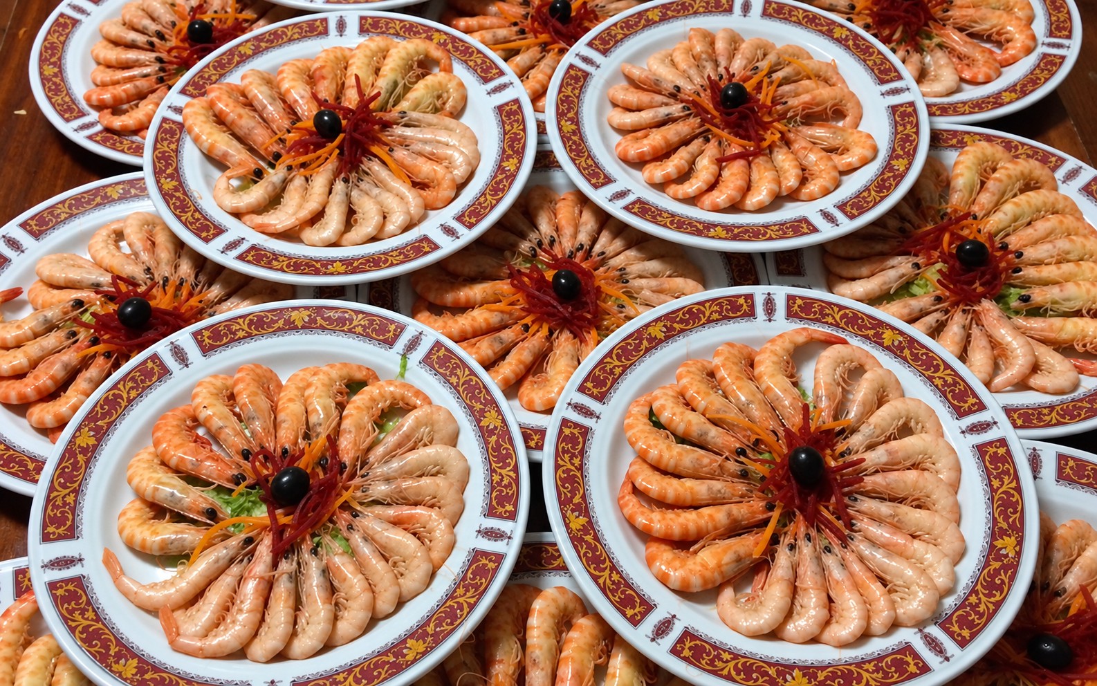 Gambas blancas y Langostinos